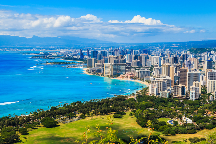 Daniel K. Inouye International Airport is the main gateway to Hawaii.